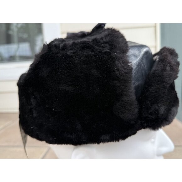 Soviet Russia Authentic Original Winter Hat Black New - Picture 6 of 15